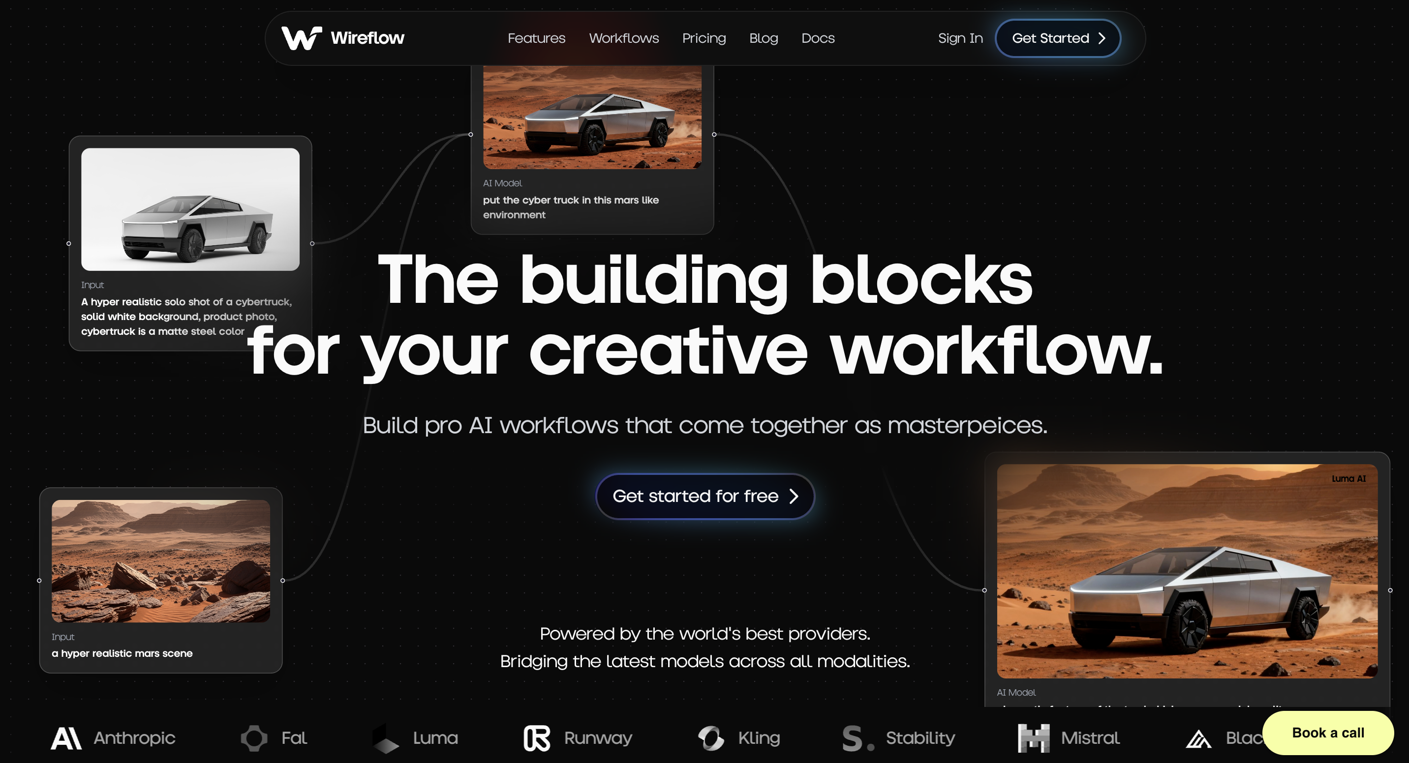 Wireflow homepage